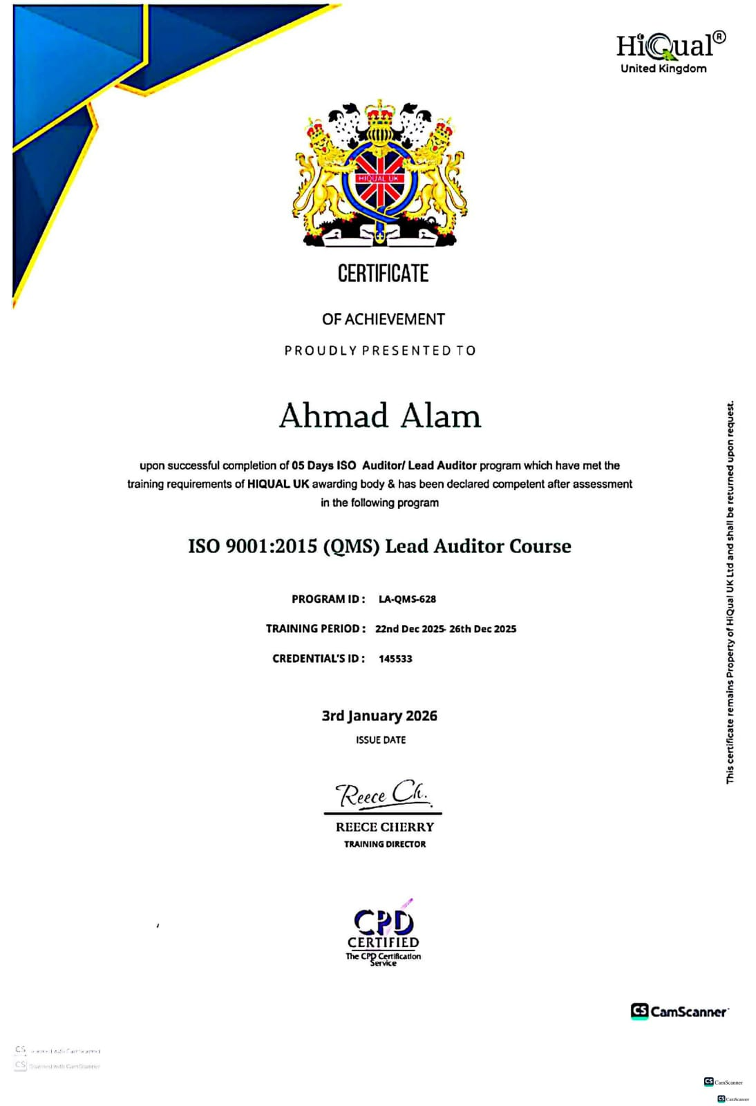 ISO Certification